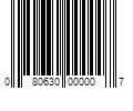 Barcode Image for UPC code 080630000007