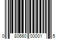 Barcode Image for UPC code 080660000015. Product Name: 