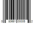 Barcode Image for UPC code 080661000052