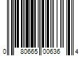 Barcode Image for UPC code 080665006364