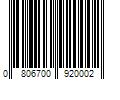 Barcode Image for UPC code 0806700920002