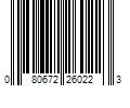 Barcode Image for UPC code 080672260223