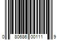 Barcode Image for UPC code 080686001119