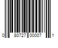 Barcode Image for UPC code 080727000071