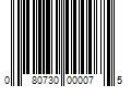 Barcode Image for UPC code 080730000075