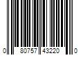 Barcode Image for UPC code 080757432200