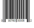 Barcode Image for UPC code 080760000052