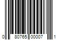 Barcode Image for UPC code 080765000071