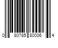 Barcode Image for UPC code 080785800064