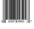 Barcode Image for UPC code 080887495007