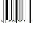 Barcode Image for UPC code 080900000171