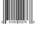 Barcode Image for UPC code 081000002768