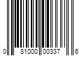 Barcode Image for UPC code 081000003376