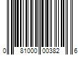 Barcode Image for UPC code 081000003826