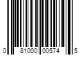 Barcode Image for UPC code 081000005745