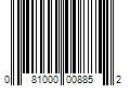 Barcode Image for UPC code 081000008852. Product Name: 