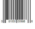 Barcode Image for UPC code 081000009866