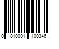 Barcode Image for UPC code 0810001100346