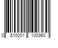 Barcode Image for UPC code 0810001100360