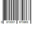 Barcode Image for UPC code 0810001670863