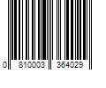 Barcode Image for UPC code 0810003364029