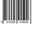 Barcode Image for UPC code 0810005415026