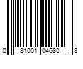 Barcode Image for UPC code 081001046808