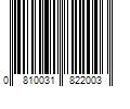 Barcode Image for UPC code 0810031822003