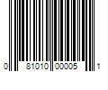 Barcode Image for UPC code 081010000051