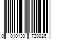 Barcode Image for UPC code 0810130720026