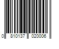 Barcode Image for UPC code 0810137020006