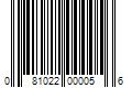 Barcode Image for UPC code 081022000056