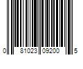 Barcode Image for UPC code 081023092005