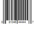 Barcode Image for UPC code 081046444447