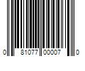 Barcode Image for UPC code 081077000070