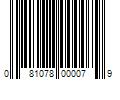 Barcode Image for UPC code 081078000079