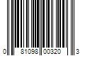 Barcode Image for UPC code 081098003203