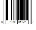 Barcode Image for UPC code 081098011727