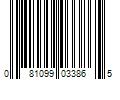 Barcode Image for UPC code 081099033865