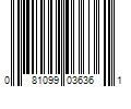 Barcode Image for UPC code 081099036361