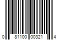 Barcode Image for UPC code 081100003214