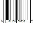 Barcode Image for UPC code 081100003337