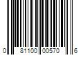 Barcode Image for UPC code 081100005706