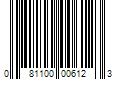 Barcode Image for UPC code 081100006123