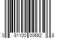 Barcode Image for UPC code 081100006628