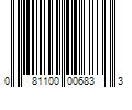 Barcode Image for UPC code 081100006833