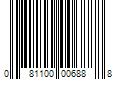 Barcode Image for UPC code 081100006888