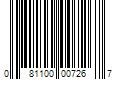 Barcode Image for UPC code 081100007267