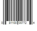 Barcode Image for UPC code 081100007724. Product Name: 