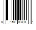 Barcode Image for UPC code 081100008301